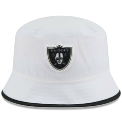 Las Vegas Raiders New Era 2025 NFL Training Camp Stretch Bucket Hat - White - NFL
