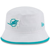 Miami Dolphins New Era 2025 NFL Training Camp Stretch Bucket Hat - White - NFL