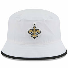 New Orleans Saints New Era 2025 NFL Training Camp Stretch Bucket Hat - White - NFL