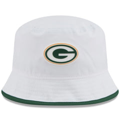 Green Bay Packers New Era 2025 NFL Training Camp Stretch Bucket Hat - White - NFL