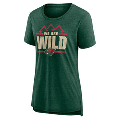 Minnesota Wild Women's Shout Out Tri-Blend T-Shirt - Green | NHL sale