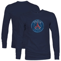 Paris Saint-Germain 1863FC Color Badge Long Sleeve T-Shirt Navy