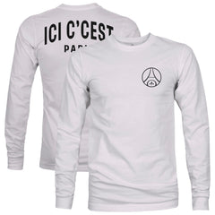 Paris Saint-Germain 1863FC Back Team Arch Long Sleeve T-Shirt Gray