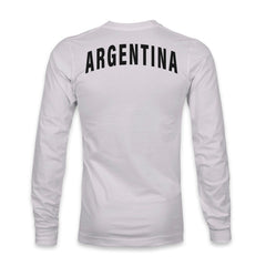 Argentina National Team 1863FC Back Team Arch Long Sleeve T-Shirt Gray