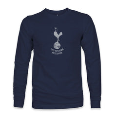 Tottenham Hotspur 1863FC Mono Badge Long Sleeve T-Shirt Navy