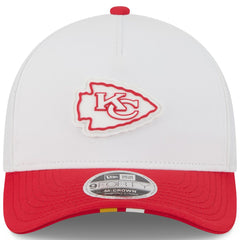 Kansas City Chiefs New Era Youth 2025 NFL Training Camp A-Frame 9FORTY Adjustable Hat - White/Red - NFL