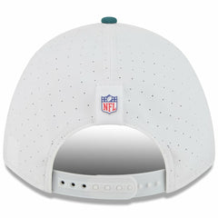 Philadelphia Eagles New Era Youth 2025 NFL Training Camp A-Frame 9FORTY Adjustable Hat - White/Midnight Green - NFL