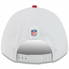 San Francisco 49ers New Era Youth 2025 NFL Training Camp A-Frame 9FORTY Adjustable Hat - White/Scarlet - NFL