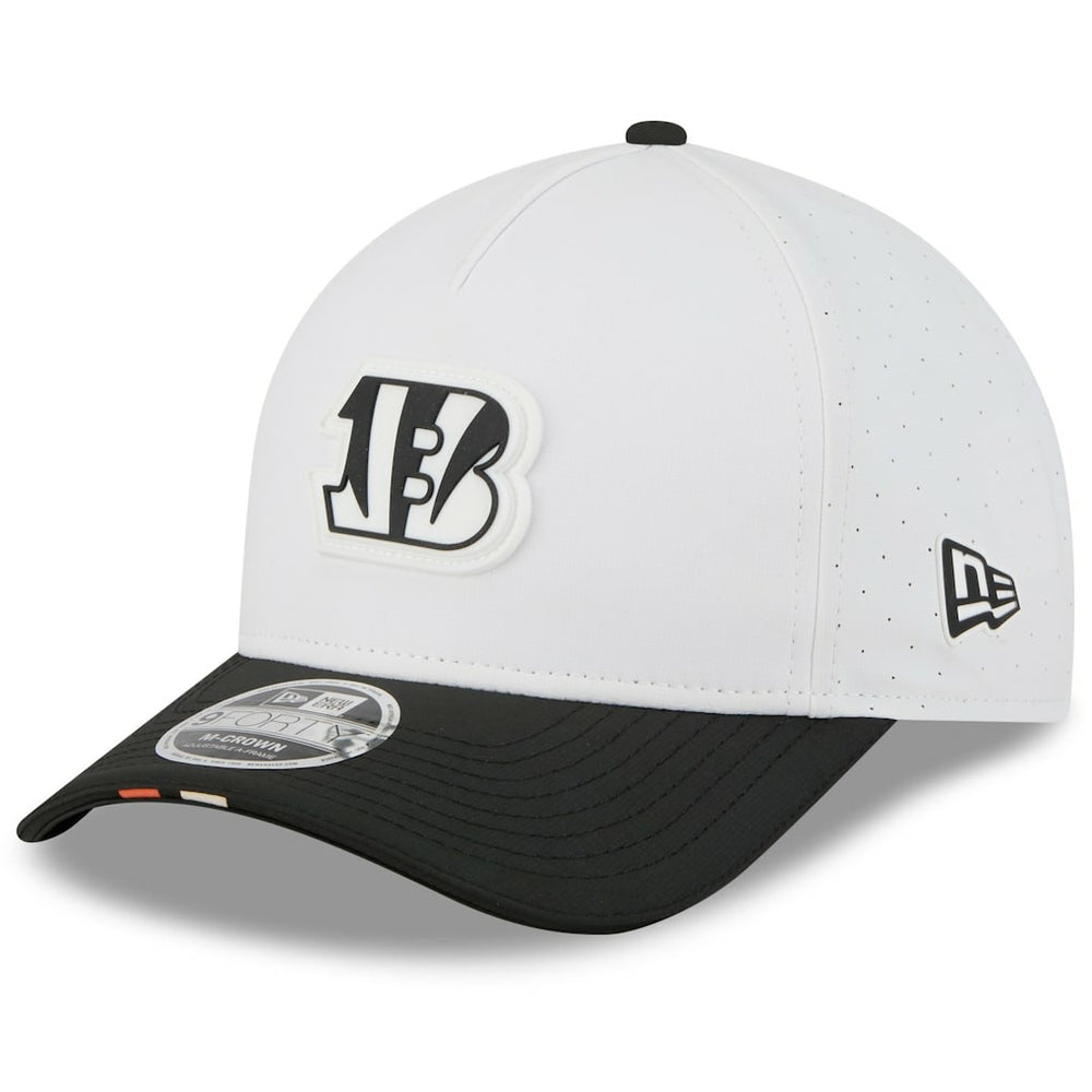Cincinnati Bengals New Era Preschool 2025 NFL Training Camp A-Frame 9FORTY Adjustable Hat - White/Black - NFL