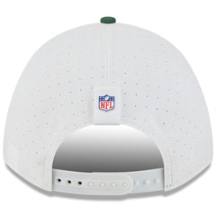 Green Bay Packers New Era Youth 2025 NFL Training Camp A-Frame 9FORTY Adjustable Hat - White/Green - NFL
