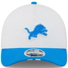 Detroit Lions New Era Youth 2025 NFL Training Camp A-Frame 9FORTY Adjustable Hat - White/Blue - NFL
