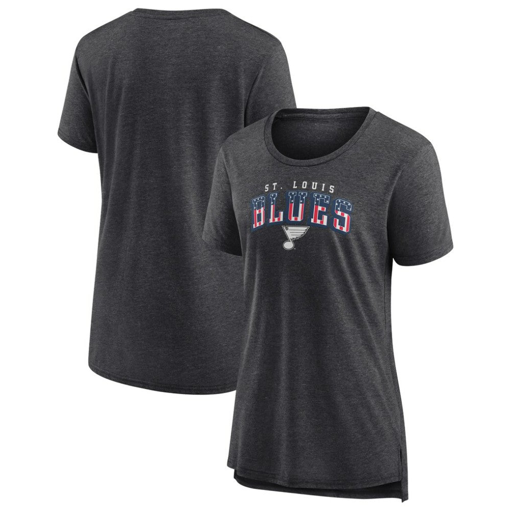 St. Louis Blues Women's Proud Tri-Blend T-Shirt - Gray | NHL near me