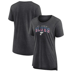 St. Louis Blues Women's Proud Tri-Blend T-Shirt - Gray | NHL near me