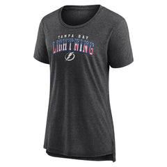 Tampa Bay Lightning Women's Proud Tri-Blend T-Shirt - Gray | NHL on sale