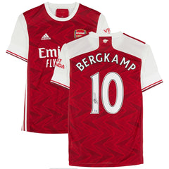 Fanatics - Dennis Bergkamp Arsenal Autographed 2020-21 Red Home Jersey - BAS