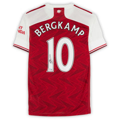 Fanatics - Dennis Bergkamp Arsenal Autographed 2020-21 Red Home Jersey - BAS