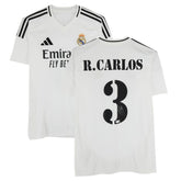 Fanatics - Roberto Carlos Real Madrid Autographed 2024-25 White Home Jersey - BAS