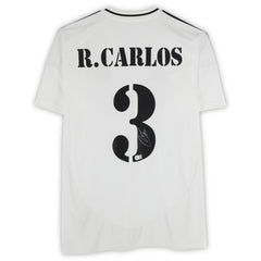 Fanatics - Roberto Carlos Real Madrid Autographed 2024-25 White Home Jersey - BAS
