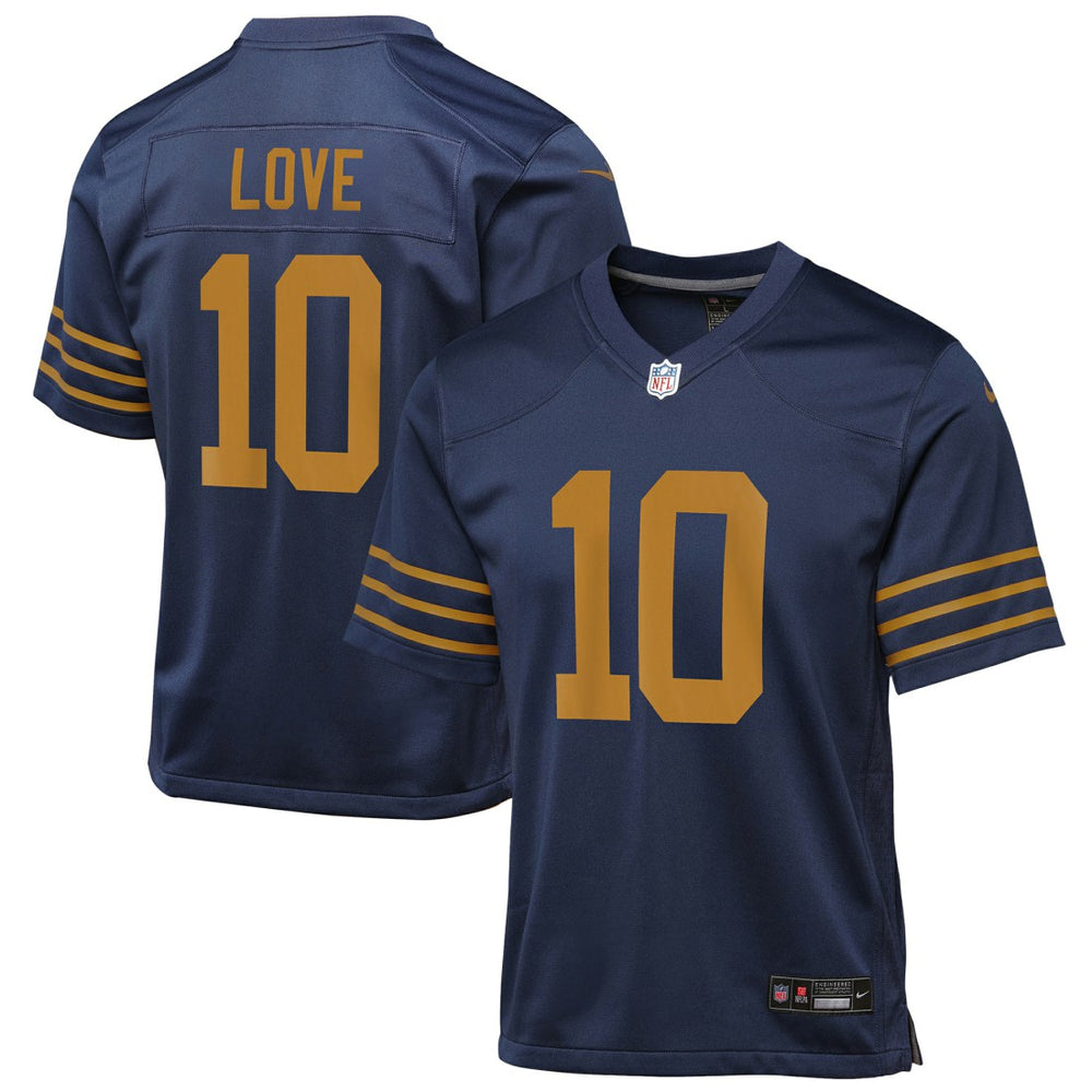 Jordan Love Green Bay Packers Youth The 1923 Classic Game Jersey - Navy - Nike