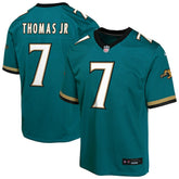 Brian Thomas Jr. Jacksonville Jaguars Youth Alternate 2 Prowler Throwback Game Jersey - Teal - Nike