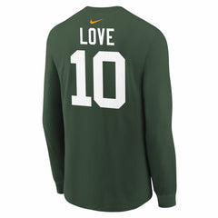 Jordan Love Green Bay Packers Youth Player Name & Number Long Sleeve T-Shirt - Green - Nike