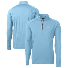 Arizona Cardinals Cutter & Buck Raglan Adapt Eco Knit Stretch Recycled Quarter-Zip Top - Powder Blue - NFL