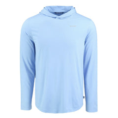 New Orleans Saints Men's Cutter & Buck Coastline Epic Comfort Eco Recycled Men's Hooded Shirt - Powder Blue - NFL
