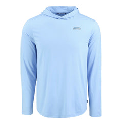 Seattle Seahawks Men's Cutter & Buck Coastline Epic Comfort Eco Recycled Men's Hooded Shirt - Powder Blue - NFL