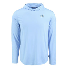San Francisco 49ers Men's Cutter & Buck Coastline Epic Comfort Eco Recycled Men's Hooded Shirt - Powder Blue - NFL