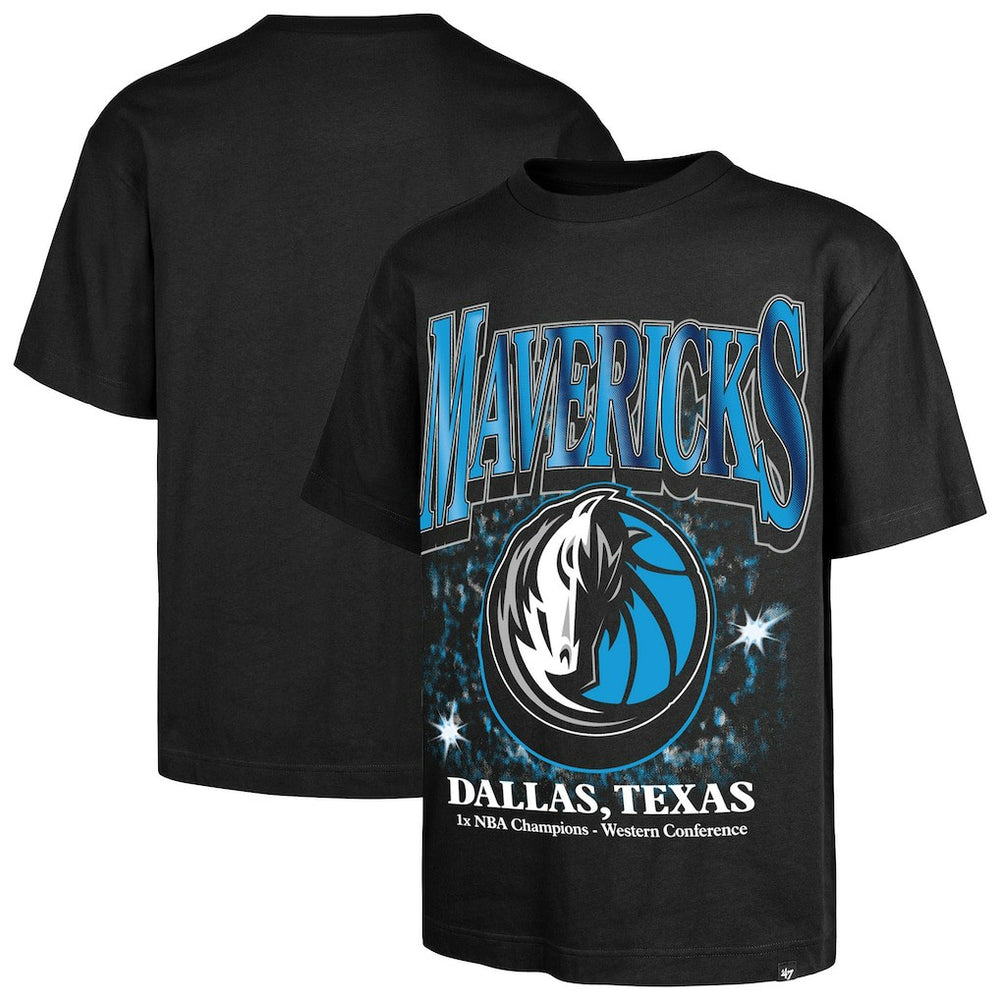 47 brand Dallas Mavericks '47 Past Champs Collection Flashbulb Foundation T-Shirt Black
