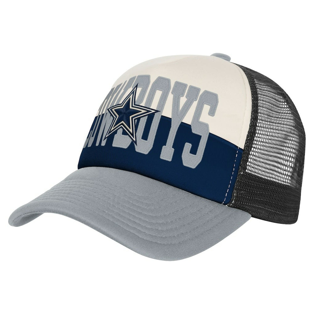 Dallas Cowboys Outerstuff Modern Fan Trucker Adjustable Hat - White/Navy - NFL