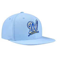Milwaukee Brewers Mitchell & Ness Cooperstown Collection Basic Flip Snapback Hat Sale