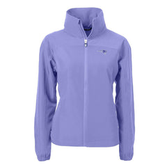 New England Patriots Cutter & Buck Women's Charter Eco Recycled Full-Zip Jacket - Purple - NFL