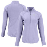 New York Giants Cutter & Buck Women's Peshastin Eco Fleece Recycled Half-Zip Top - Purple - NFL
