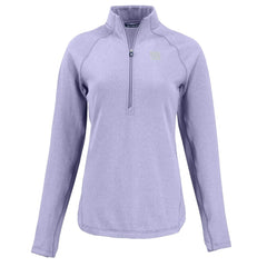 New York Giants Cutter & Buck Women's Peshastin Eco Fleece Recycled Half-Zip Top - Purple - NFL