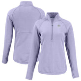 Green Bay Packers Cutter & Buck Women's Peshastin Eco Fleece Recycled Half-Zip Top - Purple - NFL