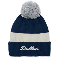 Dallas Cowboys Outerstuff Youth Modern Fan Cuffed Knit Hat with Pom - Navy - NFL