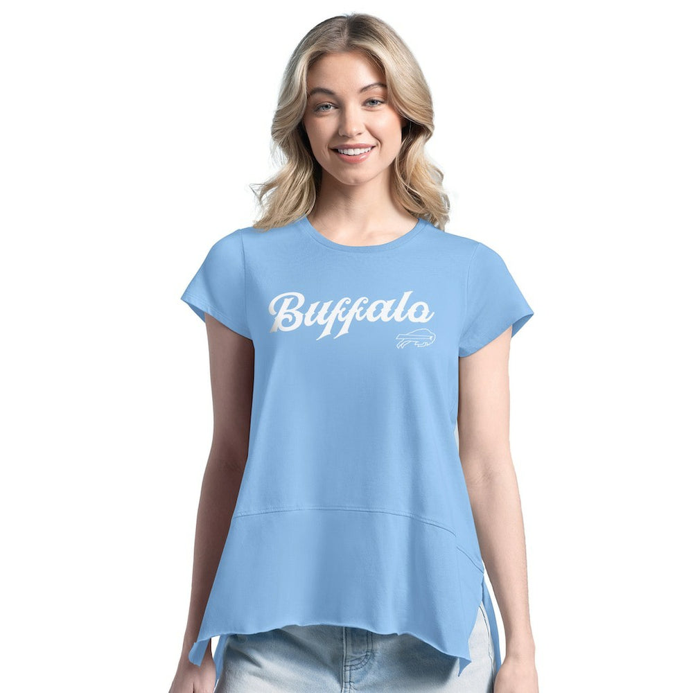 Buffalo Bills Margaritaville Women's Gametime Is Paradise T-Shirt - Blue - NFL