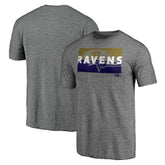 Baltimore Ravens Square Off Tri-Blend T-Shirt - Heather Gray - NFL