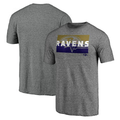 Baltimore Ravens Square Off Tri-Blend T-Shirt - Heather Gray - NFL