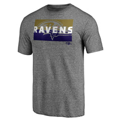 Baltimore Ravens Square Off Tri-Blend T-Shirt - Heather Gray - NFL