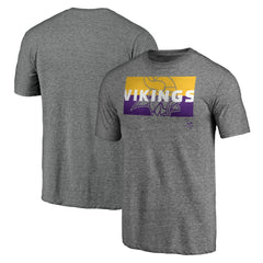 Minnesota Vikings Square Off Tri-Blend T-Shirt - Heather Gray - NFL