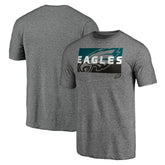 Philadelphia Eagles Square Off Tri-Blend T-Shirt - Heather Gray - NFL