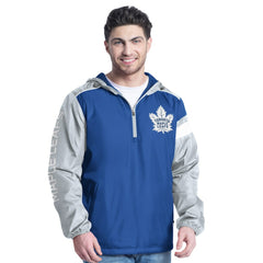Toronto Maple Leafs G-III Sports by Carl Banks Lateral Half-Zip Hoodie Jacket - Blue/Gray | NHL sale