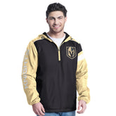 Vegas Golden Knights G-III Sports by Carl Banks Lateral Half-Zip Hoodie Jacket - Black/Gold | NHL sale