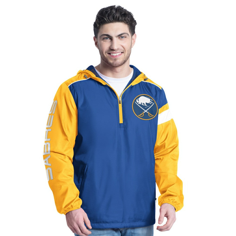 Buffalo Sabres G-III Sports by Carl Banks Lateral Half-Zip Hoodie Jacket - Royal/Gold | NHL discount