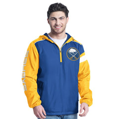Buffalo Sabres G-III Sports by Carl Banks Lateral Half-Zip Hoodie Jacket - Royal/Gold | NHL discount