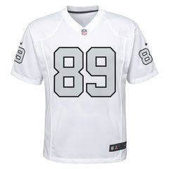 Brock Bowers Las Vegas Raiders Youth Alternate Game Jersey - White - Nike
