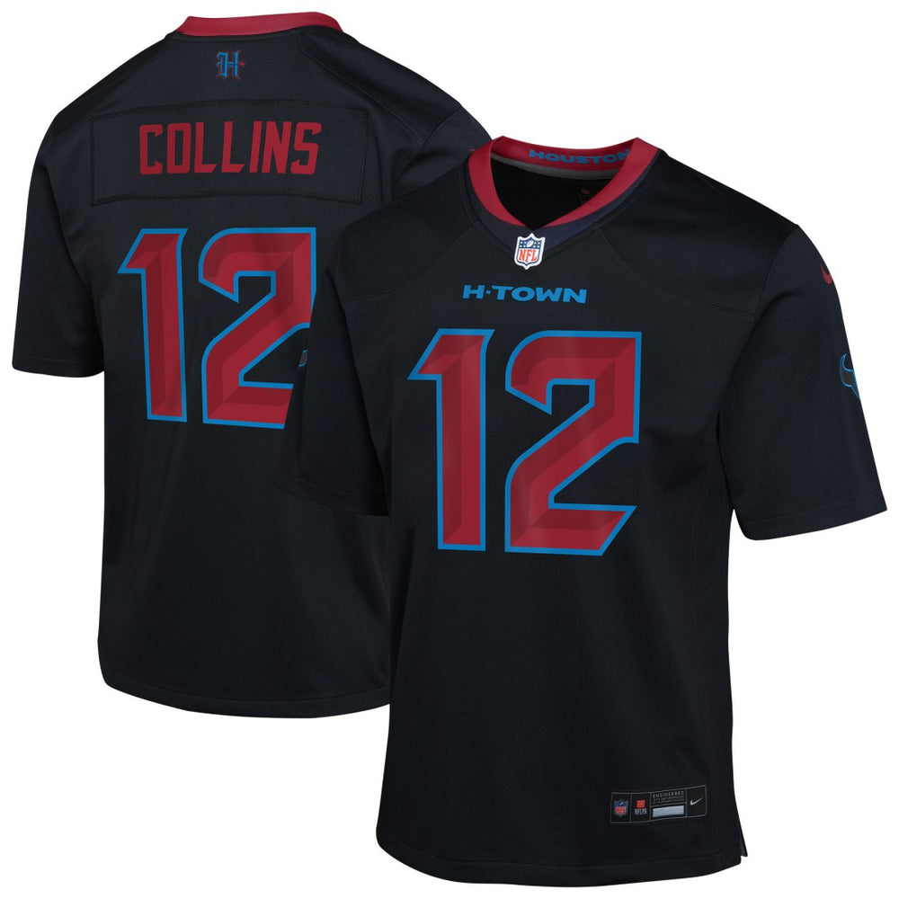 Nico Collins Houston Texans Youth Alternate Game Jersey - Navy - Nike