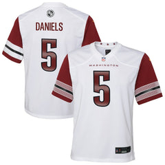Jayden Daniels Washington Commanders Youth Game Jersey - White - Nike
